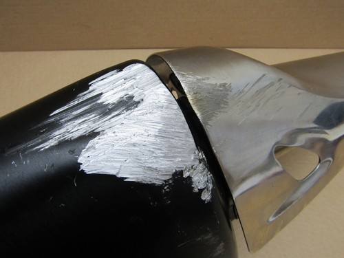 Suzuki Hayabusa 2009 right exhaust silencer (7457) - Picture 5 of 13