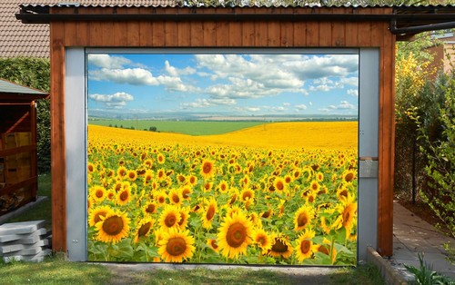 3D Ships U280 Garage Door Murals Wall Print Decal – Large Nautical Scene, Self-Adhesive