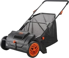 Pickup Pro Garden Sweeper - Leaf & Grass Push Lawn Sweeper