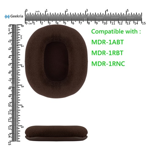 Geekria Velour Ear Pads for Sony MDR-1RNC Headphones (Brown ) - Picture 6 of 6