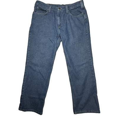 Carhartt Jeans Mens 38x30 Medium Wash Relaxed Fit Baggy Denim B350 DCW