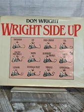 Wright Side Up by Don Wright 1981 Hardcover Book with Dust Jacket