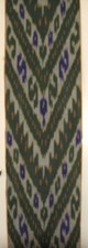 11 Yard HAND MADE UZBEK Natural 100 COTTON IKAT FABRIC 8975