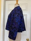ELIE TAHARI blue floral print jacket size S — photo 5
