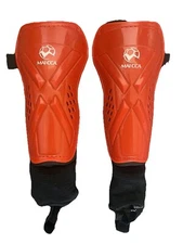 Maicca Sports Uni-Sex Child Soccer Protective Shin Guards Red Brand New