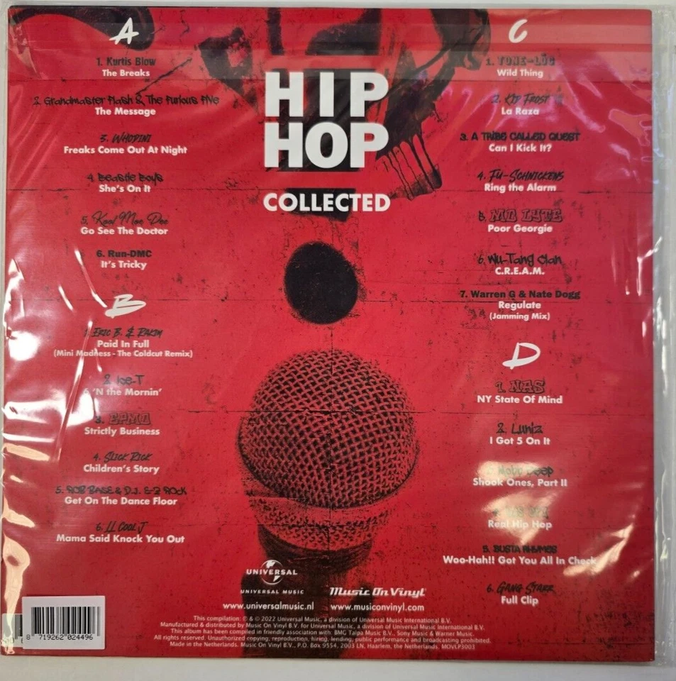 Hip Hop Collected LP Album vinyl record 2022 remastered 2 x compilation - Image 3 of 4