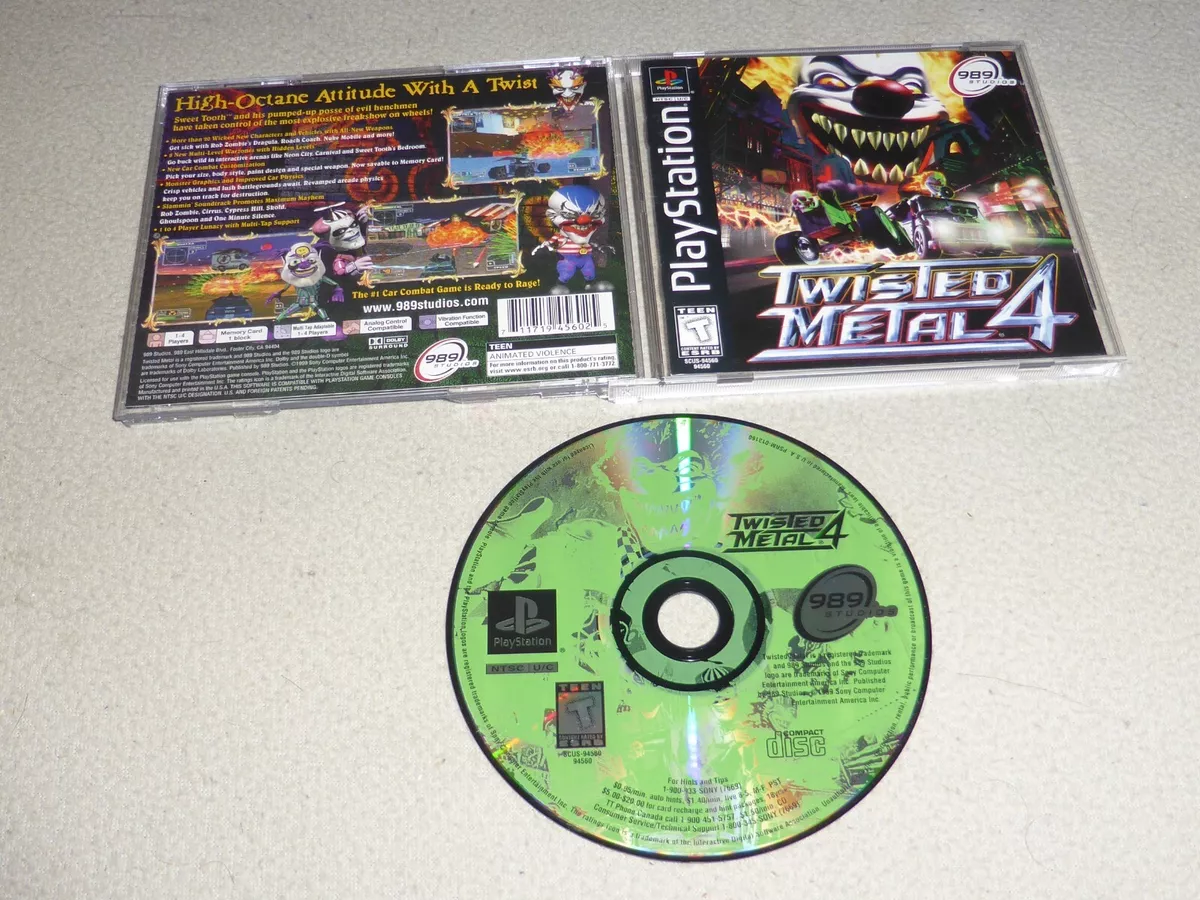 Twisted Metal 4 - Retro Game Cases 🕹️