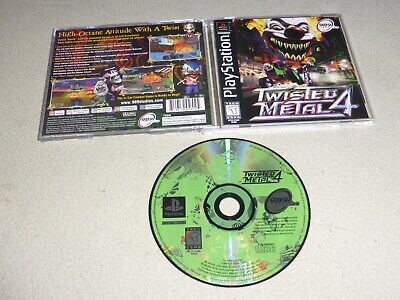 PLAYSTATION PS1 VIDEO GAME TWISTED METAL 4 CASE & MANUAL COMPLETE