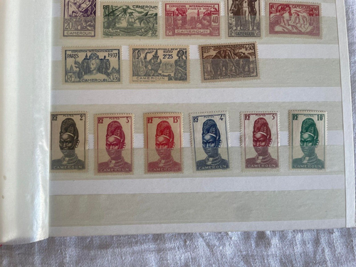 LOT DE +50 TIMBRES TOUS ETATS AFRIQUE COLONIE FRANCAISE AOF CAMEROUN - Foto 3 di 6