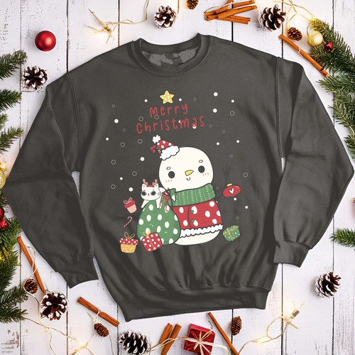 Cute Christmas Jumpers Ladies? Winter Snowman Mens and Womens Sweatshirts #MC - Picture 14 of 29