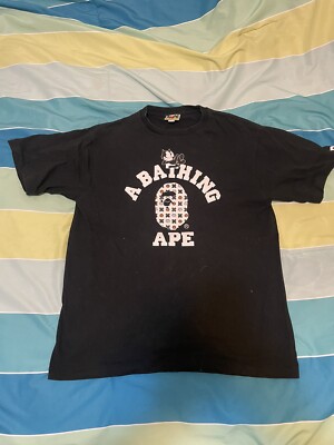 A Bathing Ape Bape X Felix The Cat College Tee Size Large | eBay