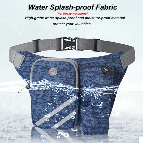 Men Women Climbing Waist Bag With Water Bottle Holder Fanny Pack Pouch Bum Bag* - Picture 8 of 17