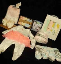 Newborn - 12 Month Baby Girl Lot of 8 Variety Baby Shower Gift