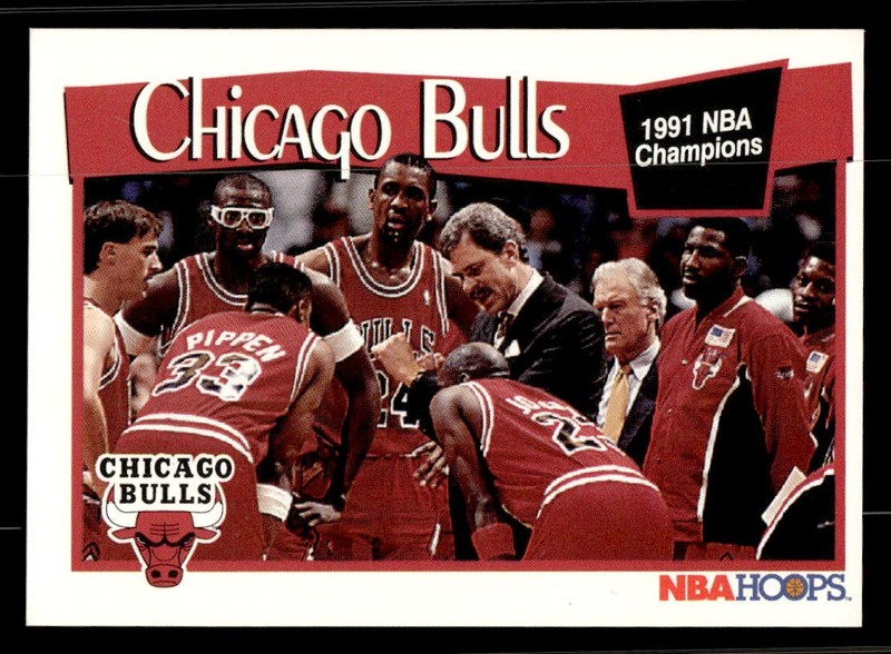 1991-92 Hoops #277 Chicago Bulls Jordan MINT NO RESERVE!
