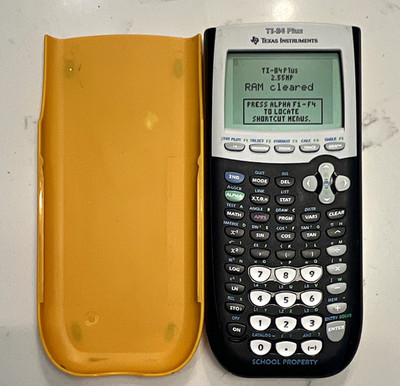 Texas Instruments TI-84 Plus Graphing Calculator School Edition Tested W Covers