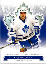 2017 UD Maple Leafs Centennial Kyle Wellwood #85 Toronto Maple Leafs