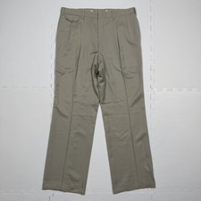 Vintage 70s/80s Polo Ralph Lauren Pleated Pants Trousers 35x31.5 Gray Talon Zip