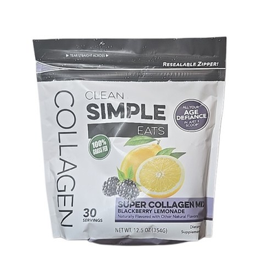 #ad Clean Simple Eats Super Collagen Mix Blackberry Lemonade 12.5 oz 30 Servings $17.46