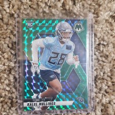 Panini 2025 Mosaic Rookies Green Mosaic Prizm Rookie Kalel Mullings #390 Titans