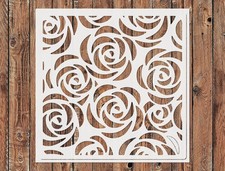 Layered Rose Wall Stencil Template for DIY Crafts  Wall Art - StencilAir