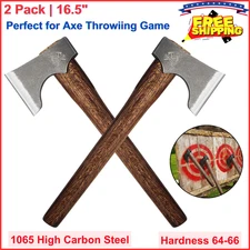 Competition Throwing Axe 2 Pack 16.5 Throwing Axes with 1065 High Carbon Steel