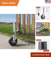 Gate Wheels with Side Brake, Spring Loaded Gate Casters for Farm Yard and Mor...