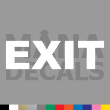 EXIT Vinyl Die Cut Decal Sticker - Door Sign
