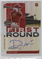 2024 Panini Prospect Edition First Round Signatures 68/99 Dante Nori Auto 8d2