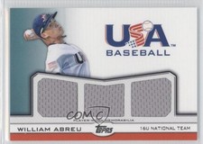 2011 Topps USA Baseball Team Triple Relics /240 Willie Abreu William #TR-WA d2e