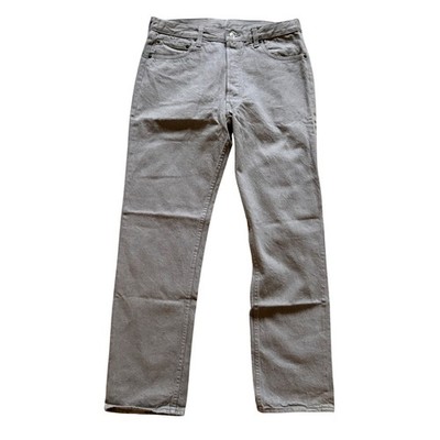 Vintage Levis 501 Grey Straight Leg Button Fly Denim Jeans 501-0657 Mens 33x32