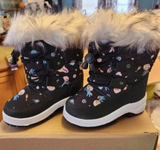 Snow boot for Kids Boys Girls Snow Boots Waterproof Winter Boots Faux Fur Lined