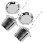  2 Pcs Teefilter Edelstahl Sieb Feiner Mesh Tea Infuser Lose Blattteefilter