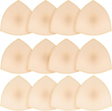6 Pairs Thin Bra Pads Inserts Triangle Bra Insert for Women, Bra Pads Inserts, R