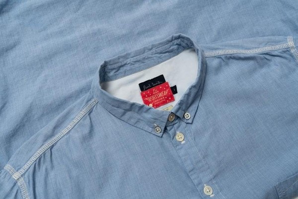 Men Paul Smith Shirt Blue Cotton 40 /L / 48