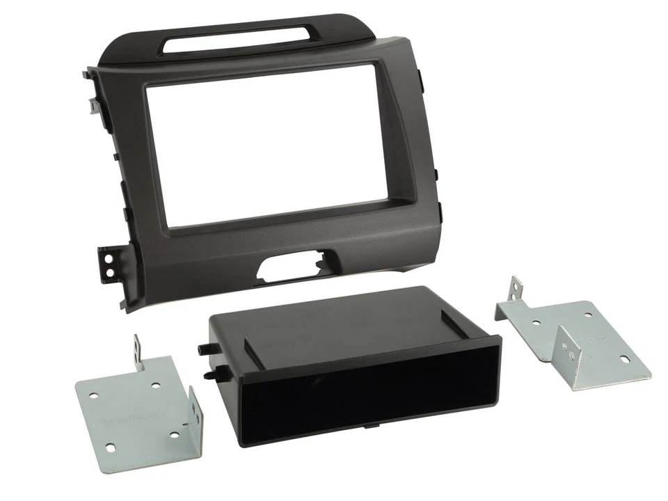 Support Autoradio compatible avec Kia Sportage 10-15 - gris fonce - Photo 1/1