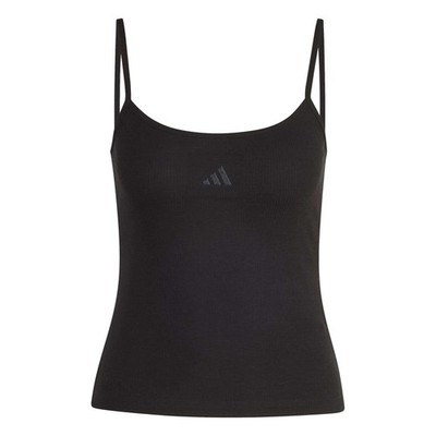 Rib Top Seasonal Essentials - Schwarz Adidas JZ4761 Fitness Herren Unisex