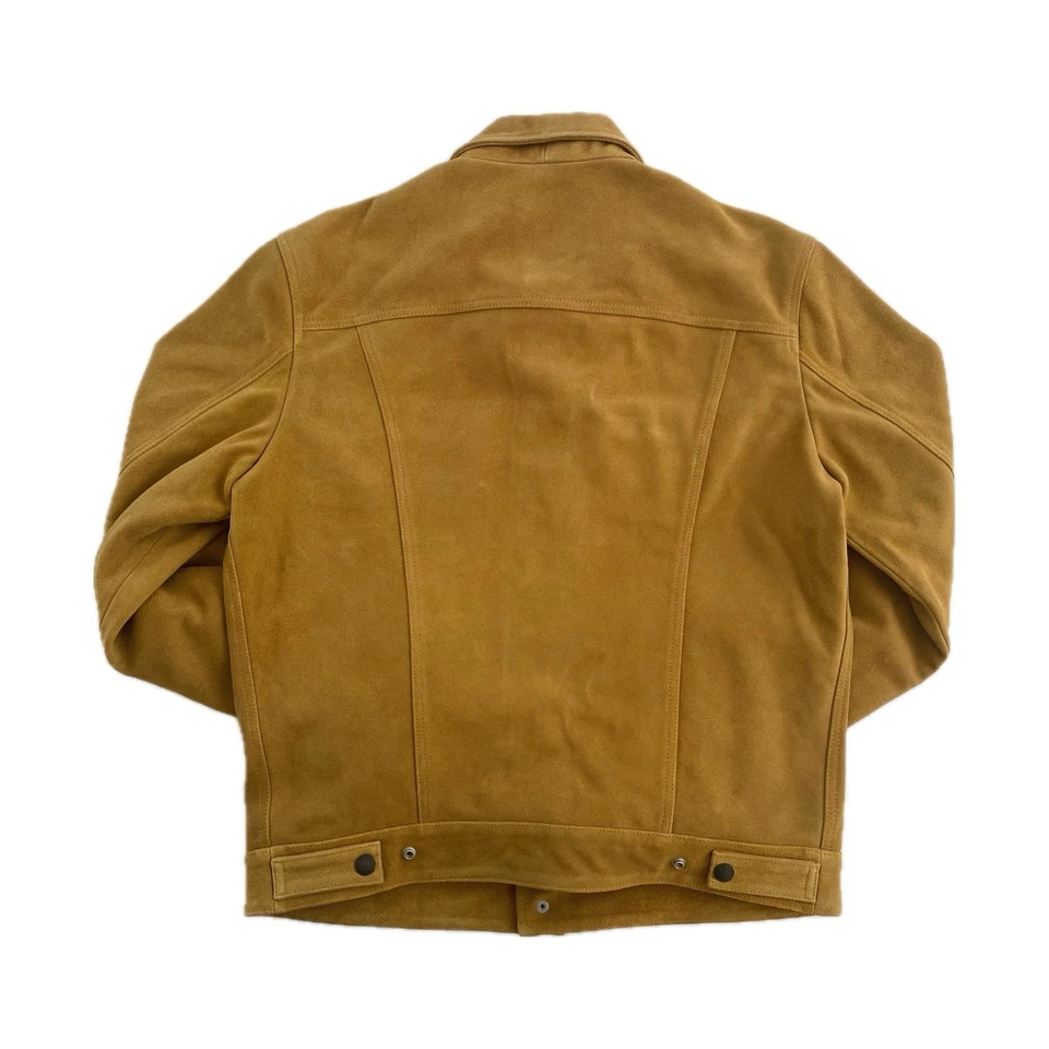 NWT Levi’s Highland Bovine Cow Suede Type 3 Trucker Jacket Size M Cowboy Western - Image 2 of 4