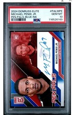 2024 Panini Donruss Elite - Pen Pals Michael Penix Jr.  (AU, RC) Rare Blue Ink