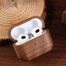 Luxury Solid Wood Earphones Case For AirPods Pro3 AirPods 4 3 2 Protective Cover