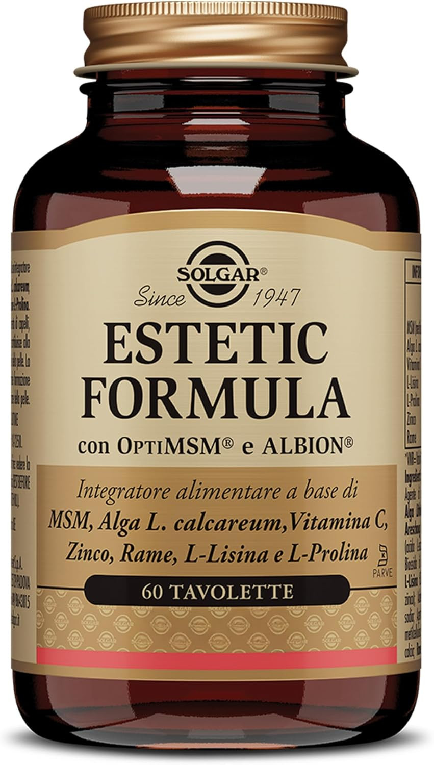 Estetic Formula, 60 Tavolette, Integratore per Capelli, Pelle E Unghie, Con Vita