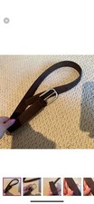 Men's Brown Leather Belt with Silver Buckle