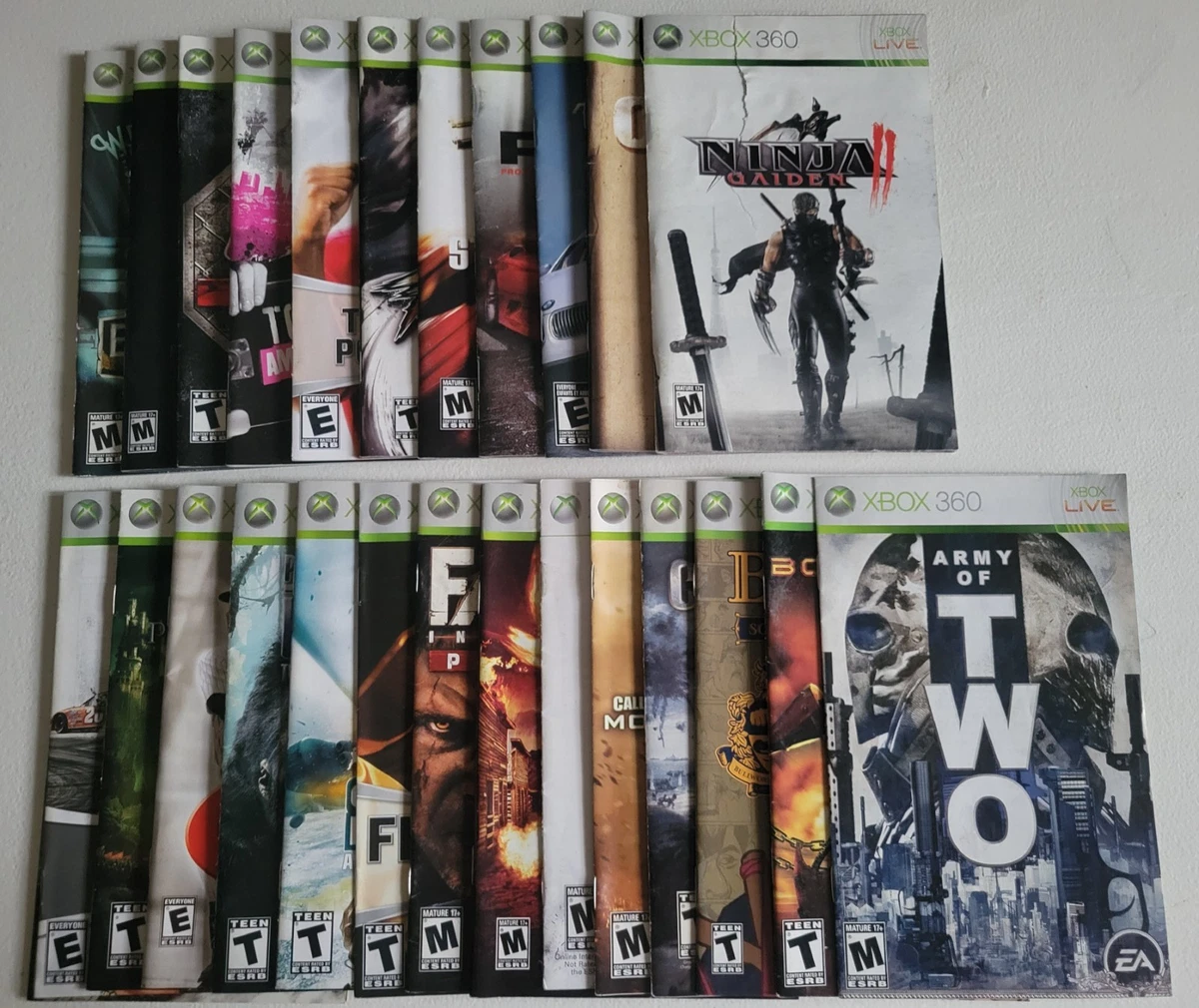 25+ Microsoft Xbox 360 Video Game Manuals Art for sale | Updated