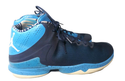 Jordan Super.Fly 4 PO  Shoes Men's Size 12~Blue Navy White