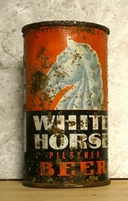 WHITE HORSE PILSENER BEER - FLAT TOP - IRTP - OI - VERY RARE - CHICAGO, IL