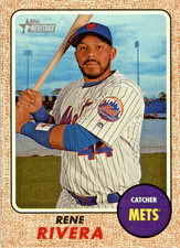 2017 Topps Heritage High Number #682 Rene Rivera New York Mets