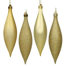 Vickerman N500108 5.5 in. Gold Drop 4 Finish Asst 8-Bx