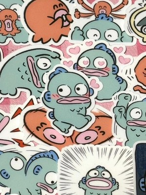 Hangyodon #4, 40 Stück, Aufkleber, SANRIO, wasserdicht