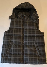 Fishbone Check Hooded Gilet / Size 42-44 (M)