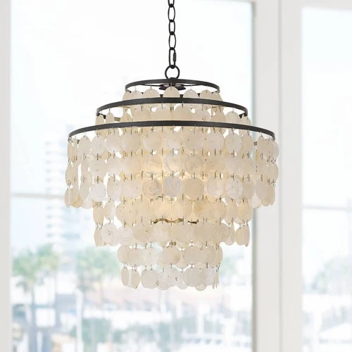Crystorama Brielle 18" Wide Dark Bronze 4-Light Chandelier - Picture 1 of 9