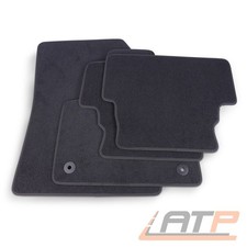 THOMATEX TEXTIL FUßMATTEN-SET SAMTVELOURS FÜR OPEL GRANDLAND X SCHWARZ 4-tlg.